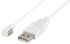 Rosenberger USB 2.0 Cable, Male Magnetic Rectangular to Female USB A Magnetic USB Cable, 1.5m