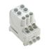 Weidmuller 2(输入),6(输出)路 灰色 同轴电缆, 100A , 690 V 交流/直流
