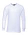 RS PRO White Cotton, Polyester Thermal Shirt, L