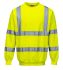 RS PRO Yellow Men Hi Vis Sweatshirt, XL