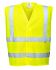 Gilet haute visibilité Jaune Antistatique, Retardateur de flamme Portwest, taille XXL/3XL avec fermeture Velcro