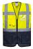 Reflexní vesta, SC: XL, Žlutá, Polyester 2 EN20471 třída 1 Dvoubarevné Executive