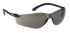 RS PRO Anti-Mist Safety Glasses, Black/Grey Polycarbonate Lens