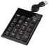 Hama Tastatur, med kabel, Sort, USB Numerisk tastatur, Numerisk, 86 x 9 x 130mm