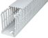 SES Sterling GF-DIN-SH-A7/5 Grey Slotted Panel Trunking - Open Slot, W25 mm x D25mm, L2m, Halogen Free PC/ABS