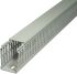 SES Sterling GN-A6/4 LF Grey Slotted Panel Trunking - Open Slot, W60 mm x D80mm, L2m, PVC