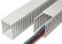 SES Sterling GN-HF-A6/4 Grey Slotted Panel Trunking - Open Slot, W30 mm x D30mm, L2m, Halogen Free PC/ABS