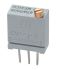 Potenciómetro para PCB TT Electronics/BI serie 67, 5kΩ máximo, ±10%, ±100ppm/°C, 0.5W, vueltas: 20, Montaje en orificio