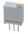 Potenciómetro para PCB TT Electronics/BI serie 67, 1kΩ máximo, ±10%, ±100ppm/°C, 0.5W, vueltas: 20, Montaje en orificio