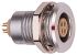 Lemo Circular Connector, 4 Contacts, Panel Mount, M12 Connector, Socket, Female, IP68, 1T Series
