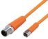 Cable de conexión ifm electronic, con. A M12 Macho, 4 polos, con. B M8 Hembra, 4 polos, long. 1m, 50 V ac, 60 V dc, 3