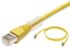 Omron Cat6a Male RJ45 to Male RJ45 Ethernet Cable, S/FTP Shield, Yellow LSZH Sheath, 15m