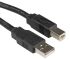 Roline USB-kábel, USB A - USB B, Fekete, 4.5m