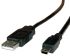 Roline USB 2.0 Cable, Male USB A to Male Mini USB B  Cable, 3m