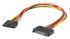 Roline Female SATA Power to Male SATA Power  Cable, 300mm