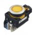 Idec, CW Illuminated Yellow Flush Push Button, NO, 22mm Momentary Screw