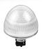 Idec, HW, Flush Mount White LED Pilot Light Complete, 22mm Cutout, IP65, Dome, 24V ac/dc