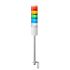 Patlite LR6 LED Signalturm 5-stufig mehrfarbig LED Rot/Gelb/Grün/Blau/Transparent + Dauer 584mm Multifunktion