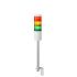 Columna de señalización Patlite LR6, LED, con 3 elementos de color, 24 V dc