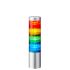 Signální věž, řada: LR6 LED 4 světelné prvky barva Barevné 24 V DC Červená/žlutá/zelená/modrá