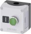 Siemens 按钮开关控制盒, 绿色按钮, 22mm孔径, 带(I)字样, IP66、 IP67， IP69, SIRIUS ACT 3SU18系列