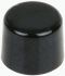 Tapa de botón pulsador, Color Negro, para uso con Serie EP (interruptor de botón pulsador diminuto sellado)