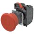 Omron A22NE-P Series Pull Release Emergency Stop Push Button, Panel Mount, 22mm Cutout, 2NC, IP65