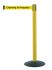 Tensator Black & Yellow Plastic Retractable Barrier, 2.3m, Yellow/Black Tape