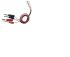 Zkušební vodič svorek, délka kabelů: 1m, Černá, červená