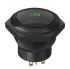 APEM Illuminated Push Button Switch, Momentary, Panel Mount, 30mm Cutout, DPDT, Green LED, 12V dc