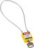 Brady Yellow 1-Lock Glass Fibre Reinforced Plastic Safety Padlocks, 4.7mm Shackle
