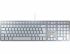 CHERRY KC 6000 SLIM Tastatur QWERTY Kabelgebunden Silber, Weiß USB, 440 x 130 x 15mm