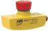 ABB Jokab Smile 11 EAR Tina Series Twist Release Illuminated Emergency Stop Push Button, Panel Mount, IP65