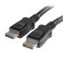 Cable DisplayPort negro Startech, con. A: DisplayPort macho, con. B: DisplayPort macho, long. 2m