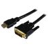 StarTech.com HDMI to DVI-D Cable, Male to Male - 1.5m