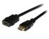 Cable HDMI Negro Startech, con. A: HDMI Macho, con. B: HDMI Hembra, long. 2m