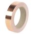 RS PRO Metallband Kupferband nichtleitend, Stärke 0.035mm, 25mm x 33m, -20°C bis +155°C, Haftung 4,5 N/cm