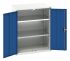 Bott 2 Door Steel Floor Standing Storage Cabinet, 1000 x 800 x 550mm