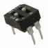 CTS THT DIP-Schalter Gleiter 2-stellig, 1-poliger Ein/Ausschalter, Kupferkontakte 0,1 (schaltend) mA, 100 (nicht