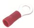 RS PRO Insulated Ring Terminal, 4.3mm Stud Size, 0.5mm² to 1.5mm² Wire Size, Red