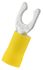 RS PRO Insulated Crimp Spade Connector, 4mm² to 6mm², 12AWG to 10AWG, 5.3mm Stud Size Vinyl, Yellow
