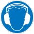 Brady Gebotszeichen mit Piktogramm: Gehörschutz erforderlich, PET selbstklebend