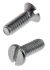 RS PRO Slot Countersunk A2 304 Stainless Steel Machine Screws DIN 963, M2x8mm