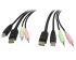 KVM Cable StarTech.com, 1.8m, Jack stéréo 3,5 mm x 2 ; DisplayPort ; USB A vers Jack stéréo 3,5 mm x 2 ; DisplayPort ;