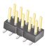 Samtec TSM Series Straight Surface Mount Pin Header, 6 Contact(s), 2.54mm Pitch, 2 Row(s), Unshrouded