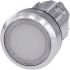 Siemens SIRIUS ACT 3SU10 Series White Latching Push Button Head, 22mm Cutout, IP66, IP67, IP69K