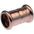 Copper Pipe Fitting, Push Fit Straight Coupler for 15mm pipe