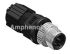 Amphenol Industrial Circular Connector, 4 Contacts, Cable Mount, M12 Connector, Plug, Male, IP68, M Series
