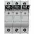 Eaton 30A Rail Mount Fuse Holder for 10 x 38mm Fuse, 3P, 600V ac