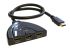 RS PRO HDMI-Schalter 4-Port, 1080p 1 Videoeingänge 3 Videoausgänge